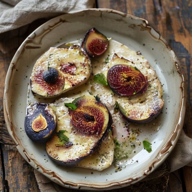 Baked Ricotta with Figs made in a Thermomix