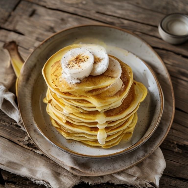 Banana Buttermilk Pancakes made in a Thermomix