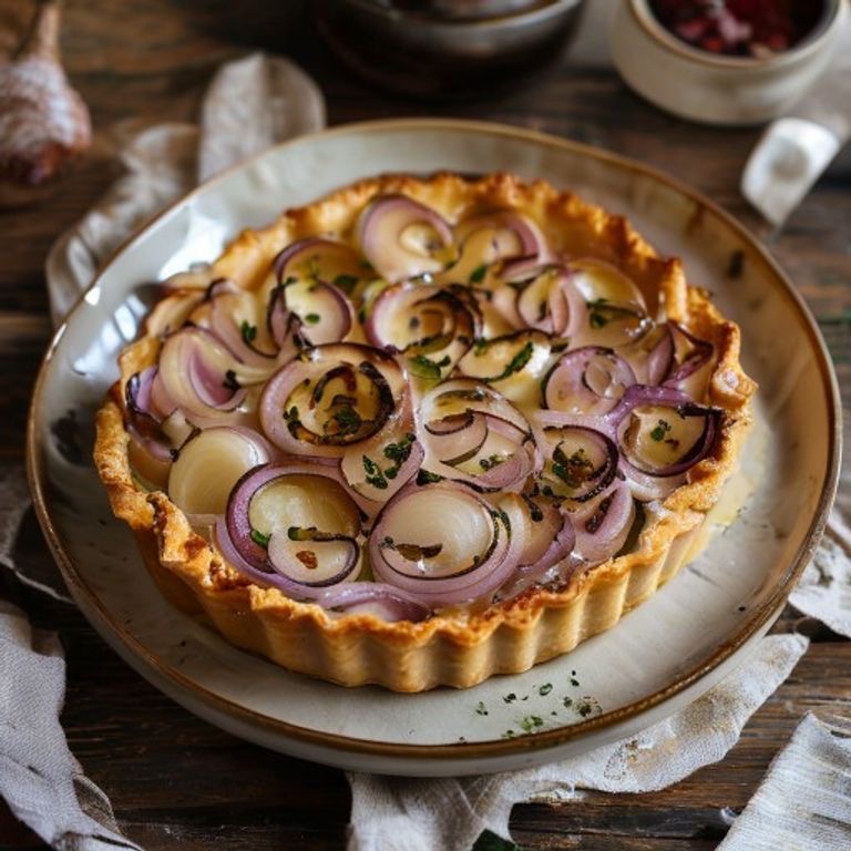 Caramelised Onion Tart made in a Thermomix