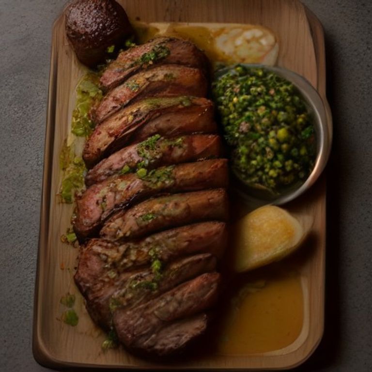 Grilled Lamb with Chimichurri made in a Thermomix