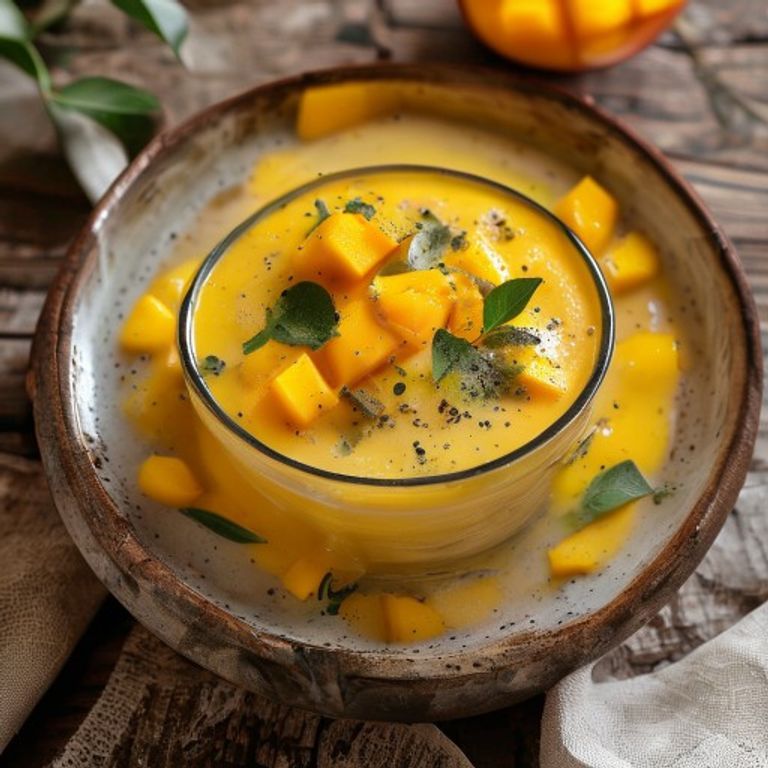 Mango Coconut Lassi made in a Thermomix