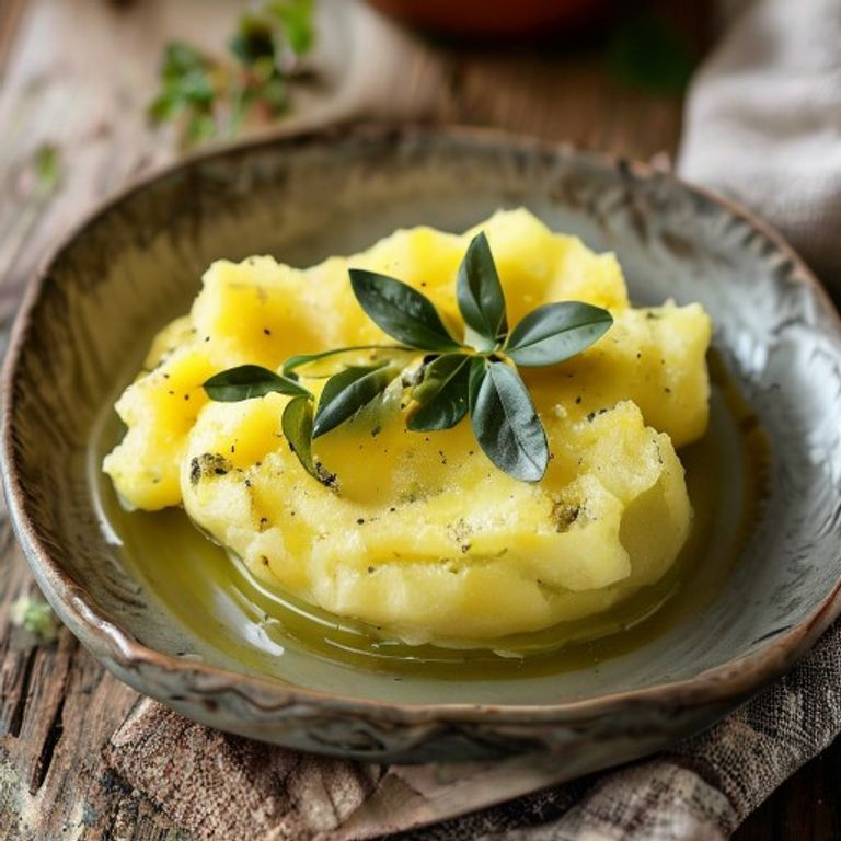 Olive Oil Mashed Potato made in a Thermomix