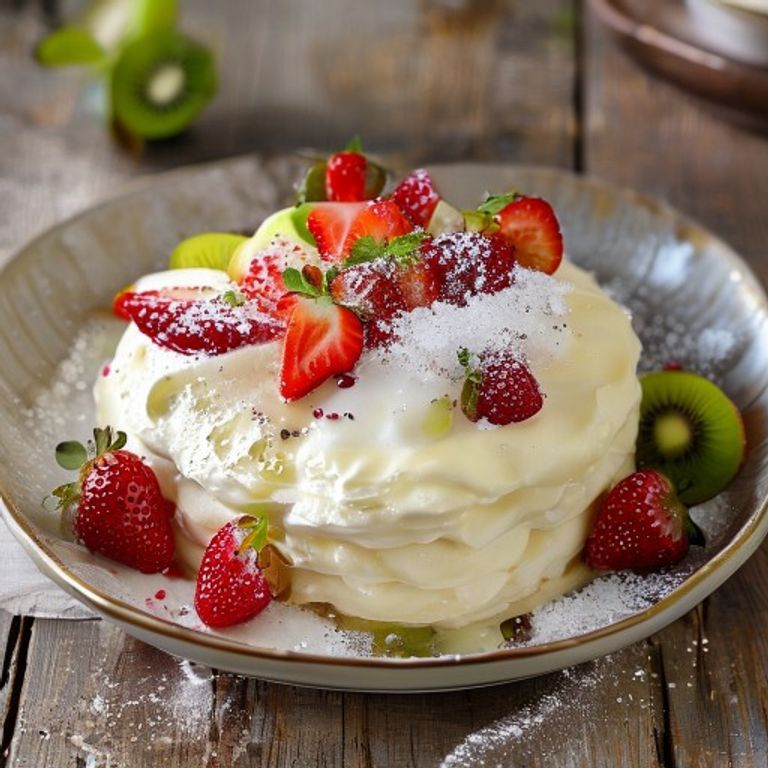 Pavlova made in a Thermomix