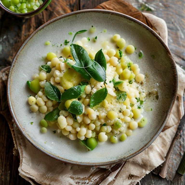 Pea & Mint Risotto made in a Thermomix