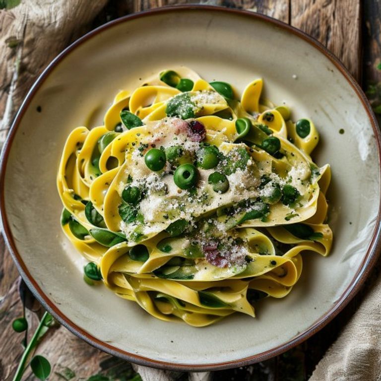 Pea Pesto Pasta made in a Thermomix