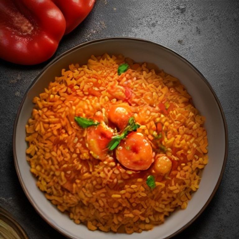 Prawn & Chorizo Rice made in a Thermomix