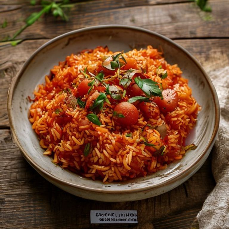 Saffron Tomato Rice made in a Thermomix