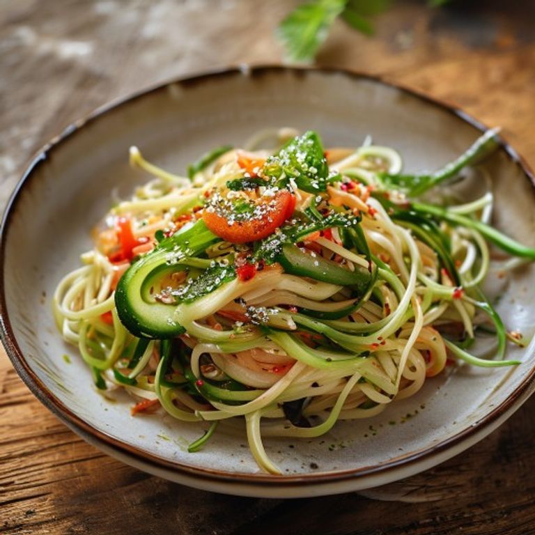 Sesame Cucumber Noodles made in a Thermomix