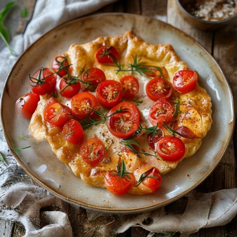 Tomato Galette made in a Thermomix