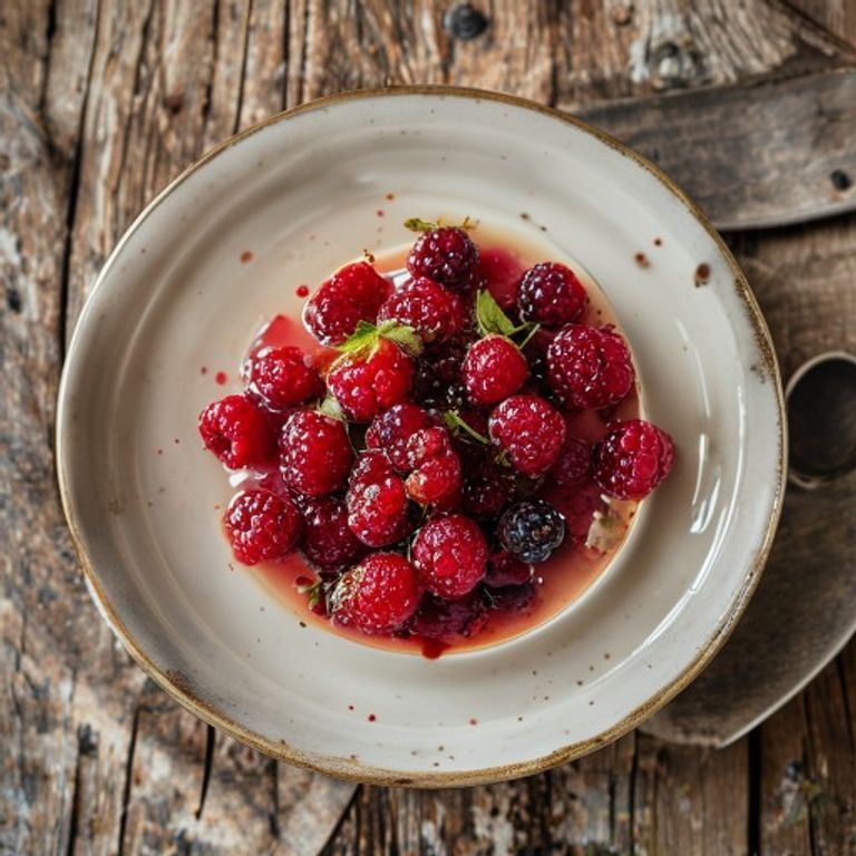Vanilla Berry Compote made in a Thermomix
